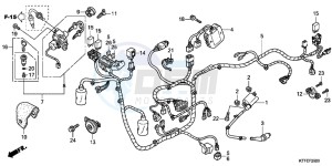 SH125RC drawing WIRE HARNESS