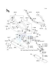 VN 1700 B [VULCAN 1700 VOYAGER ABS] (9FA) B9F drawing MUFFLER-- S- -