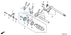 VT750CA9 Ireland - (EK / MME ST) drawing GEARSHIFT DRUM