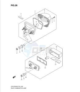 DR125SML 0 drawing REAR COMBINATION LAMP