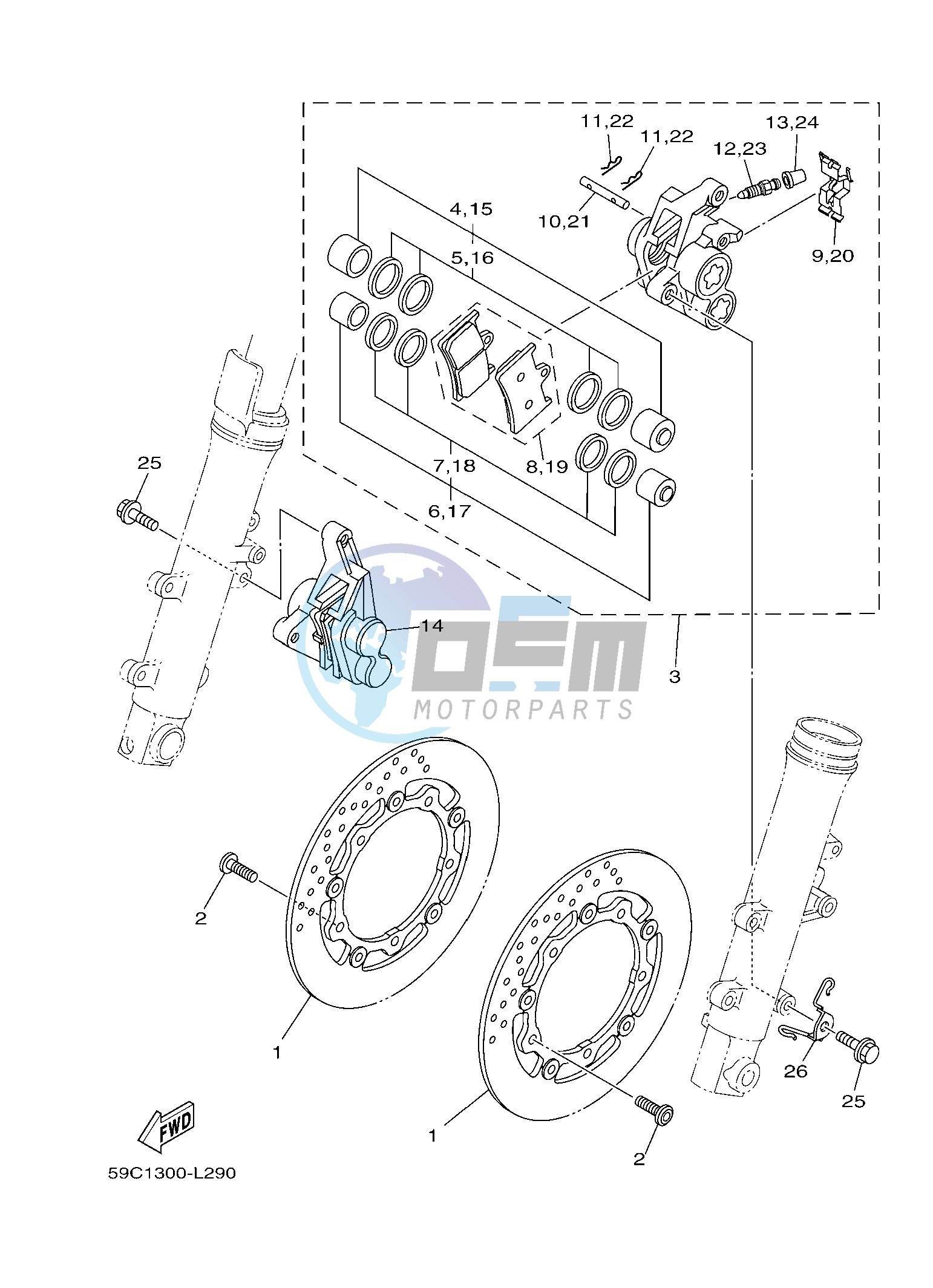 FRONT BRAKE CALIPER