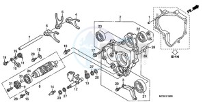 ST1300A9 Australia - (U / ABS MME) drawing GEARSHIFT DRUM