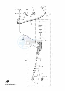 YZ450F (BHR2) drawing REAR MASTER CYLINDER