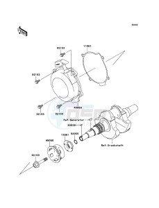 KVF750 4x4 KVF750A6F EU GB drawing Recoil Starter