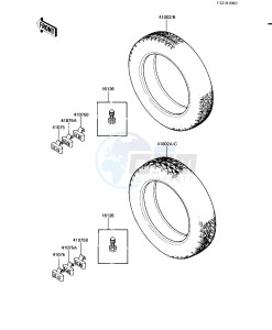 KZ 550 H [GPZ] (H1-H2) [GPZ] drawing TIRES