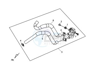 MAXSYM 400 EFI ABS drawing AIRFILTER UNIT