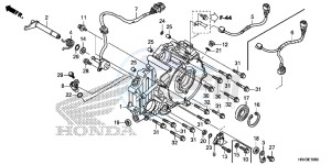 TRX500FM2E TRX500FM2 U drawing REAR CRANKCASE COVER