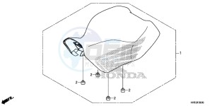 TRX500FM6F TRX500FM Australia - (U) drawing SEAT