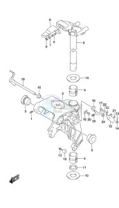 DF 30A drawing Swivel Bracket Remote Control w/Power Tilt