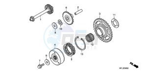 CBR1000RRA Australia - (U) drawing STARTING CLUTCH