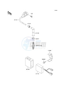 KLX 250 D [KLX250R] (D2-D4) [KLX250R] drawing IGNITION SYSTEM