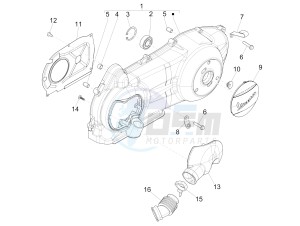 LX 150 4T ie USA drawing Crankcase cover - Crankcase cooling