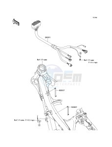 KX 250 W [KX250F MONSTER ENERGY] (W9FA) W9F drawing CHASSIS ELECTRICAL EQUIPMENT