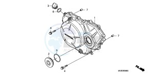 VFR1200FC drawing RIGHT CRANKCASE COVER (VFR1200F)