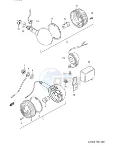 A100 (E6) drawing TURN SIGNAL LAMP (E6)