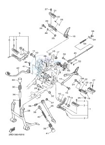 SR400 (2RD1) drawing STAND & FOOTREST