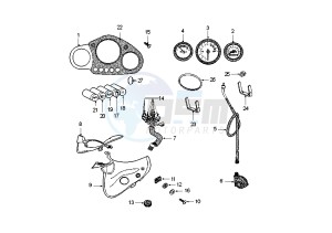 XR6 E - 50 cc drawing DASHBOARD UNIT