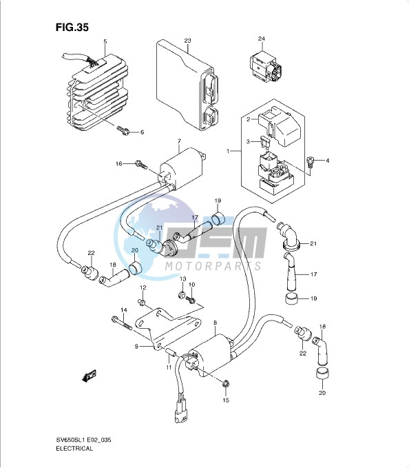 ELECTRICAL (SV650SL1 E24)