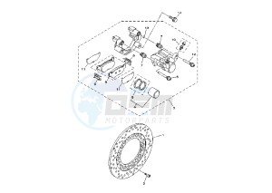 XP T-MAX 500 drawing REAR BRAKE CALIPER