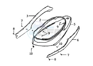 DD EU2 - 50 cc drawing SIDE COVERS