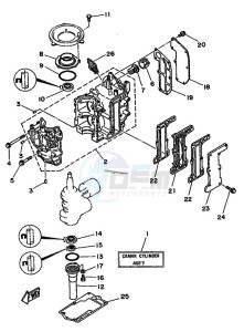 8C drawing CYLINDER--CRANKCASE