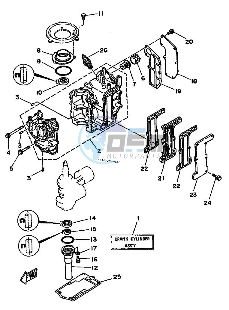 CYLINDER--CRANKCASE