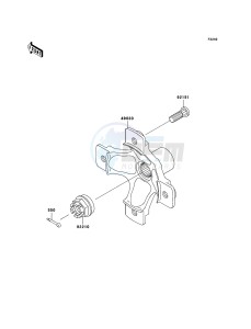 KFX700 KSV700B7F EU drawing Rear Hub