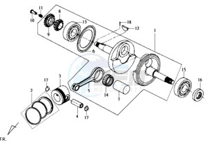 JOYRIDE 125 drawing CRANKSHAFT / PISTON / PISTON RING