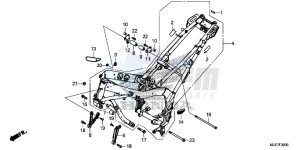 CBR650F 2ED - (2ED) drawing FRAME BODY