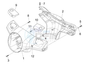 GTS 125 4T 3V ie Super (APAC) (RK, VT) drawing Handlebars coverages