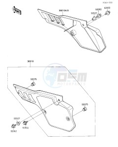 KX 80 L N [KX80] (L2-N3) [KX80] drawing SIDE COVERS