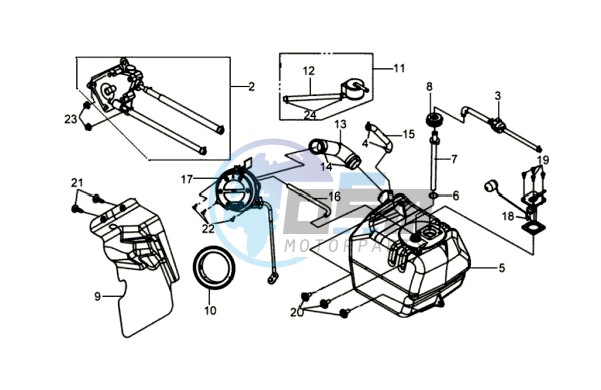 FUEL TANK - FUEL CUT