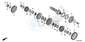 NC750SDE NC750SD Europe Direct - (ED) drawing TRANSMISSION (COUNTERSHAFT) ( NC700SD/ 750SD)