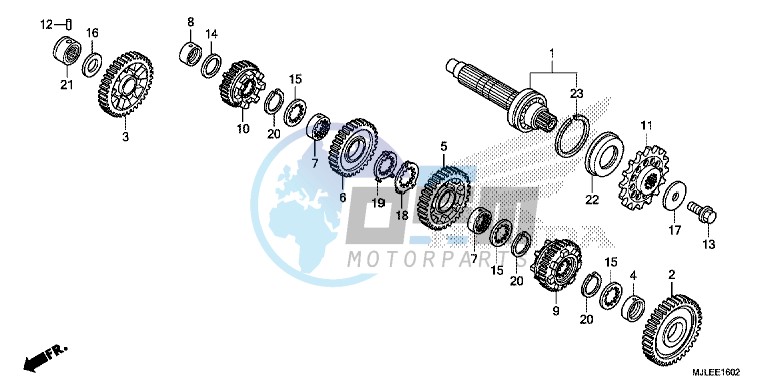 TRANSMISSION (COUNTERSHAFT) ( NC700SD/ 750SD)