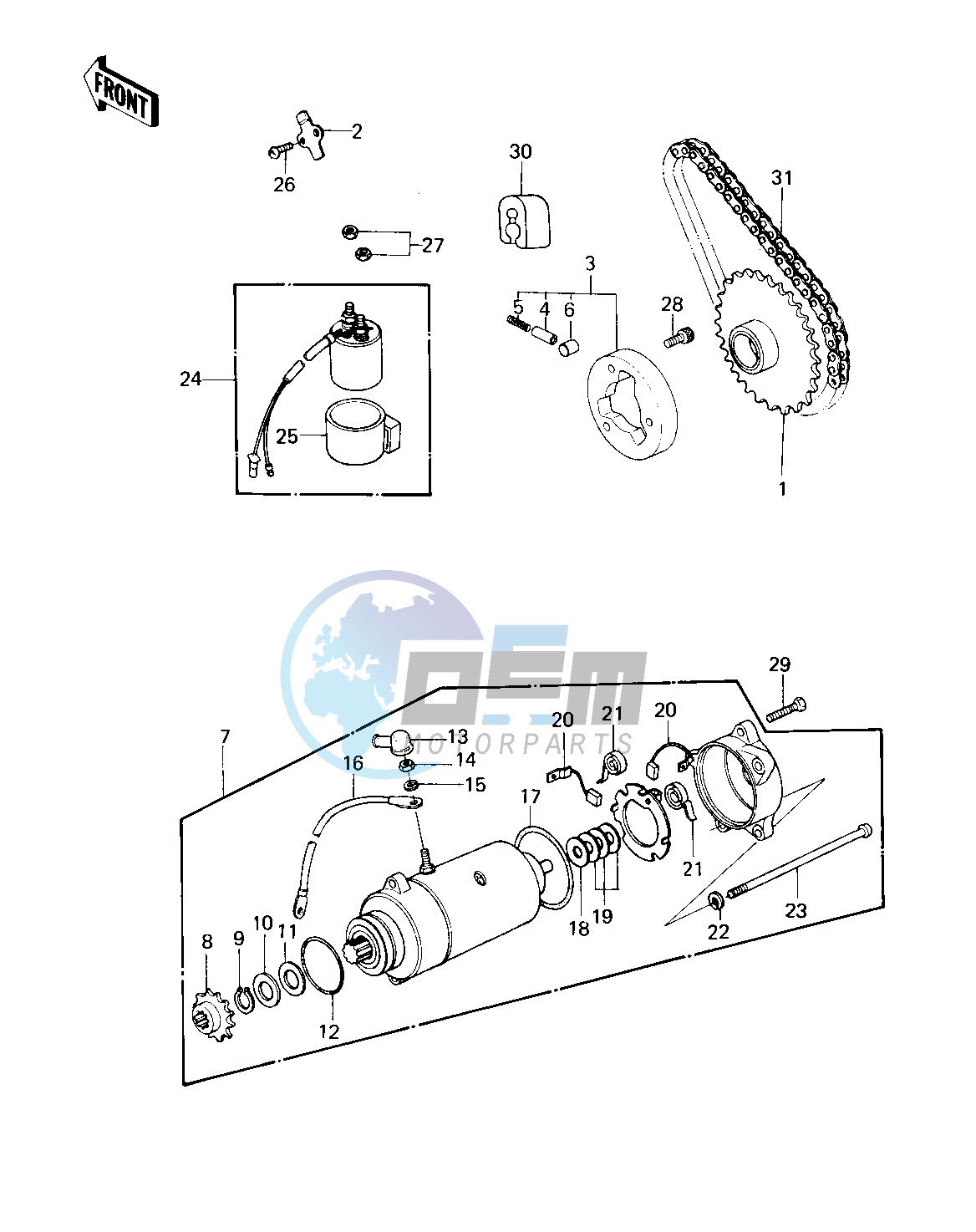 STARTER MOTOR_STARTER CLUTCH -- 80 D1- -