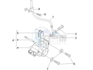 Zip 50 4T 25 Km-h (EMEA) drawing Brakes pipes - Calipers