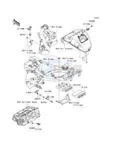 EX 650 A [NINJA 650R] (A6F-A8F) A6F drawing FUEL INJECTION