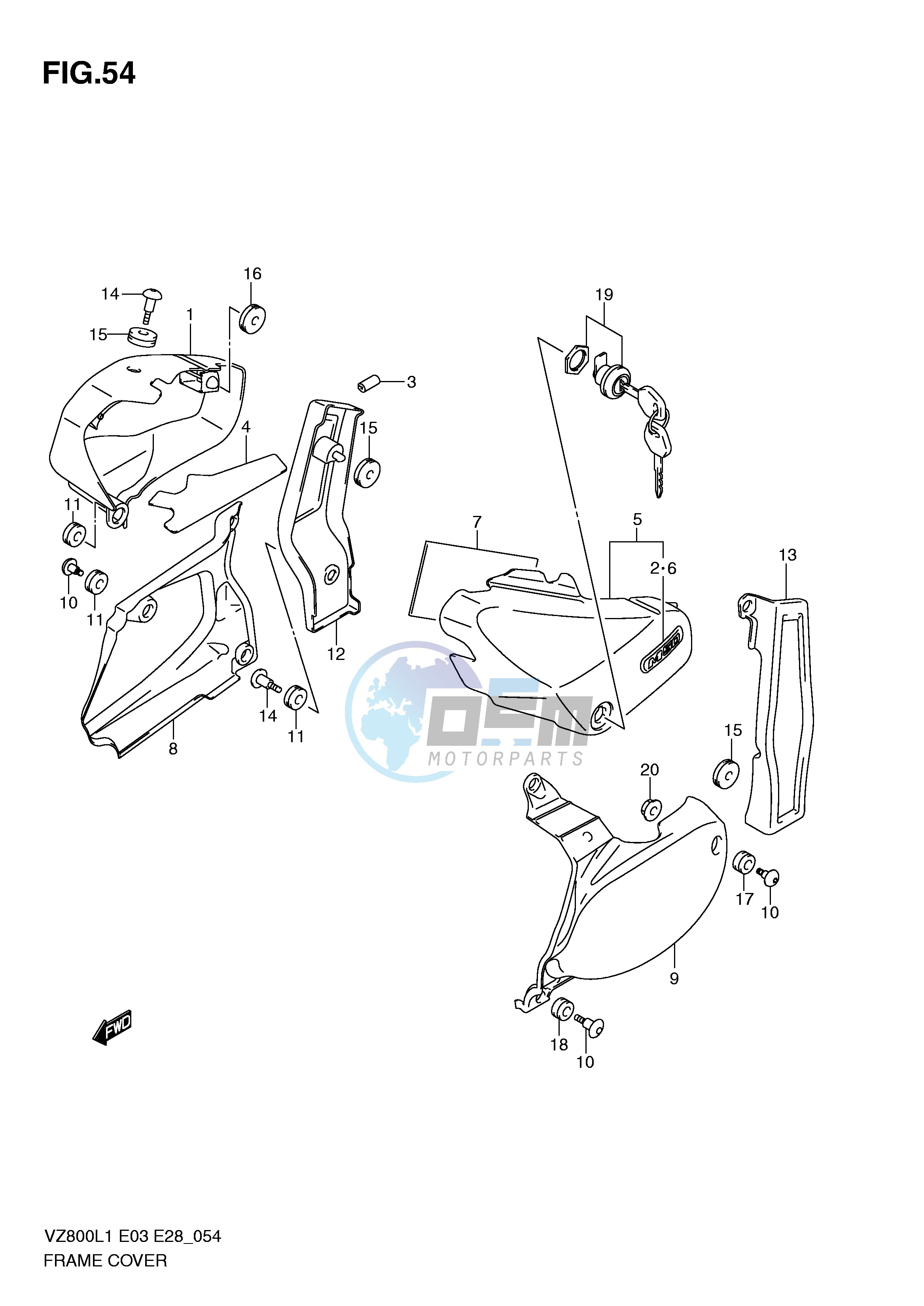 FRAME COVER (VZ800L1 E33)