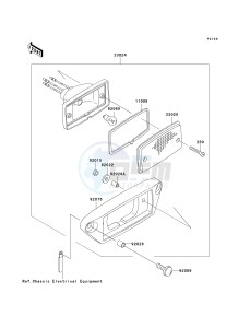 KSF 250 A [MOJAVE 250] (A15-A18) [MOJAVE 250] drawing TAILLIGHT-- S- -