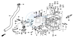 CH125 drawing CYLINDER HEAD