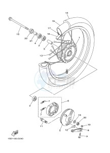 TT-R125 TT-R125LWE (19CW 19CX) drawing FRONT WHEEL