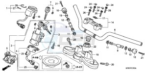 CB1000RAB drawing HANDLE PIPE/ TOP BRIDGE