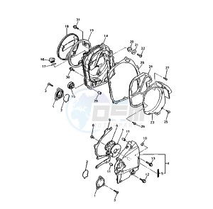 YZF R 750 drawing CRANKCASE COVER