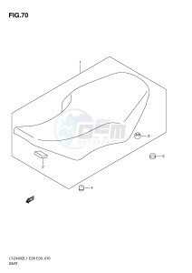 LT-Z400 (E28-E33) drawing SEAT (LT-Z400ZL1 E28)