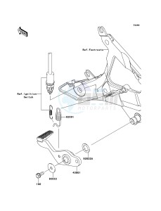 ER-6f EX650CBF GB XX (EU ME A(FRICA) drawing Brake Pedal