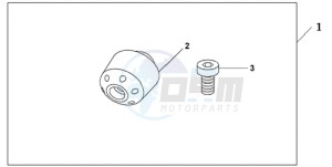 GL1800A Australia - (U) drawing CHROME BAR ENDS