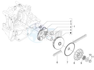 Typhoon 50 4t 4v e2 (USA) USA drawing Driving pulley