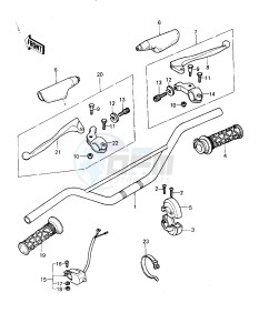 KX 125 A [KX125] (A6) [KX125] drawing HANDLEBAR -- 80 A6- -