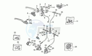 Nevada 750 drawing Front brake system