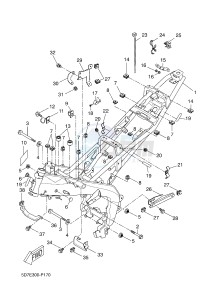 YZF-R125A R125 (5D7N) drawing FRAME